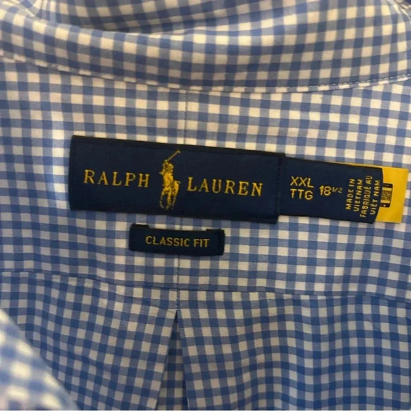 Ralph Lauren Blue Label  Men's Long Sleeve Button Down Dress Shrit Size XXL - Picture 2 of 4